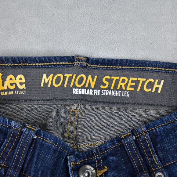 Lee Motion Stretch Jeans Mens 32X30 (30x28 Meas) Blue Denim - Picture 2 of 11